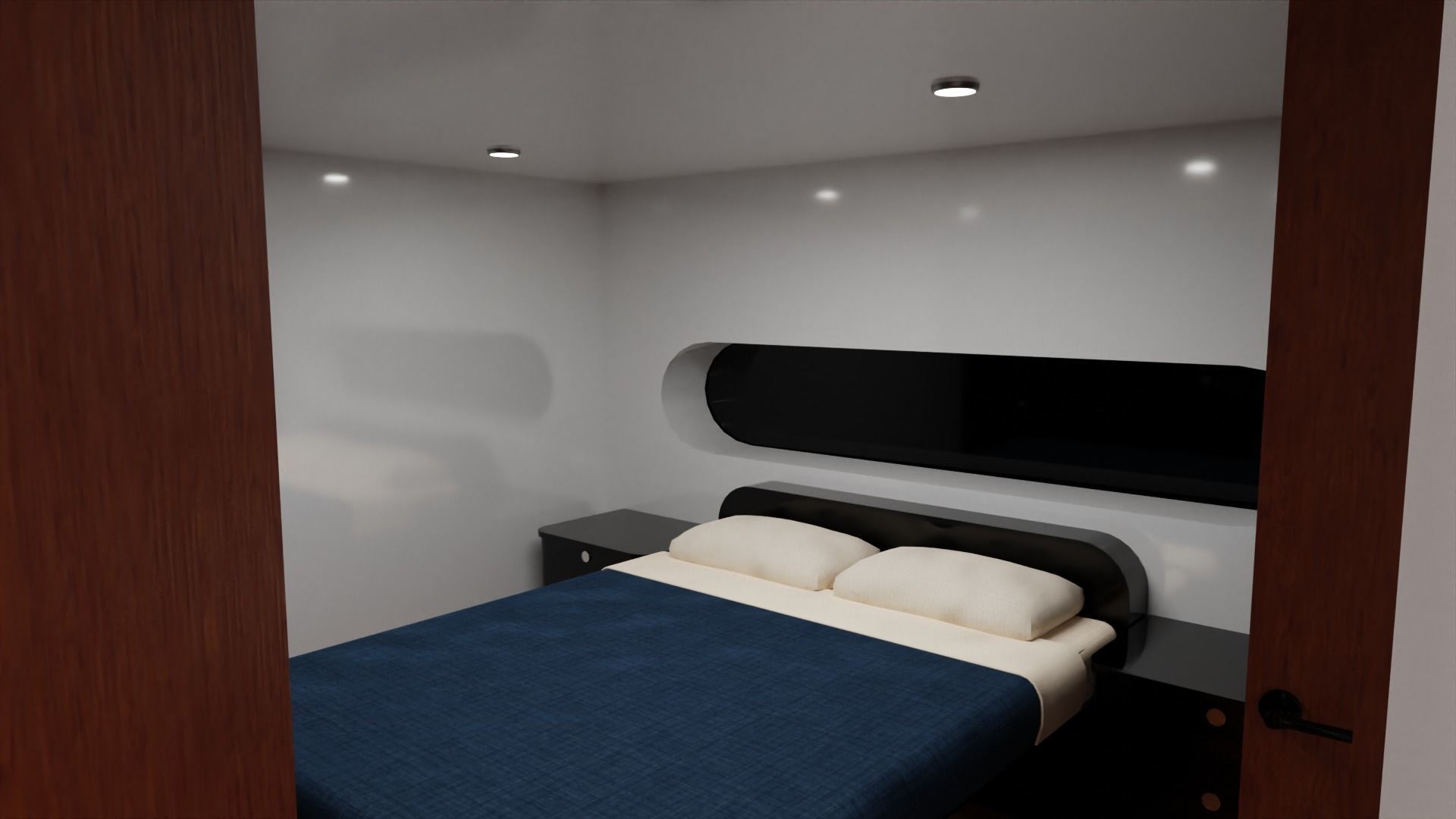 Yacht luxury  Low-poly 3D model_34