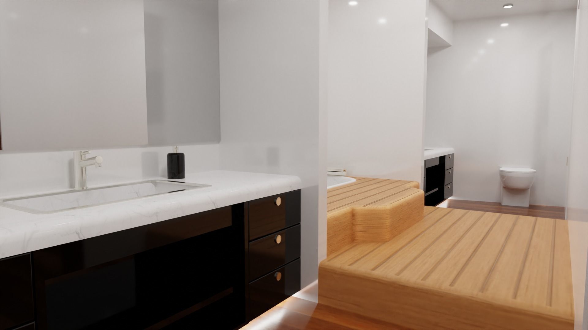 Yacht luxury  Low-poly 3D model_27