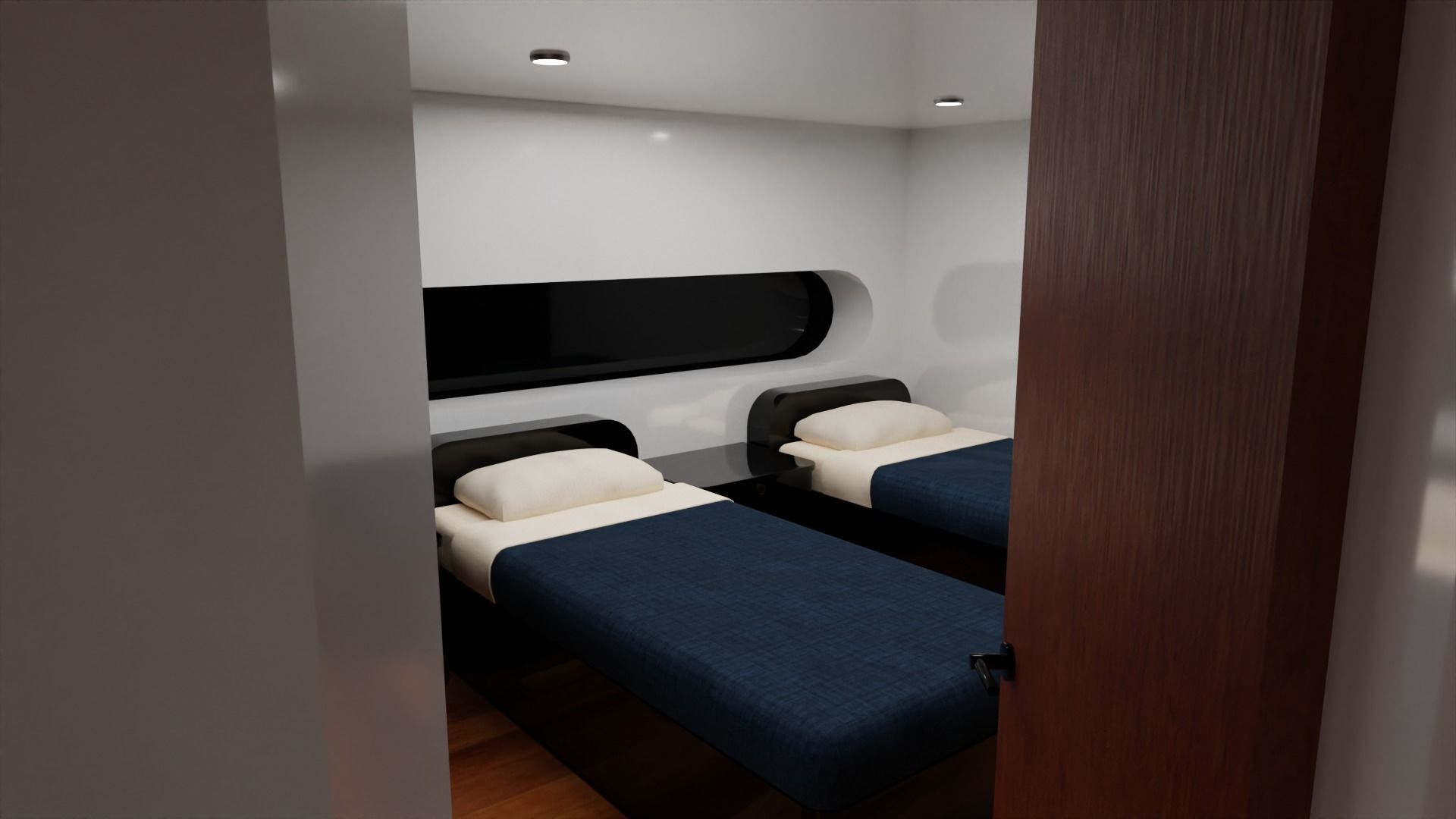 Yacht luxury  Low-poly 3D model_35