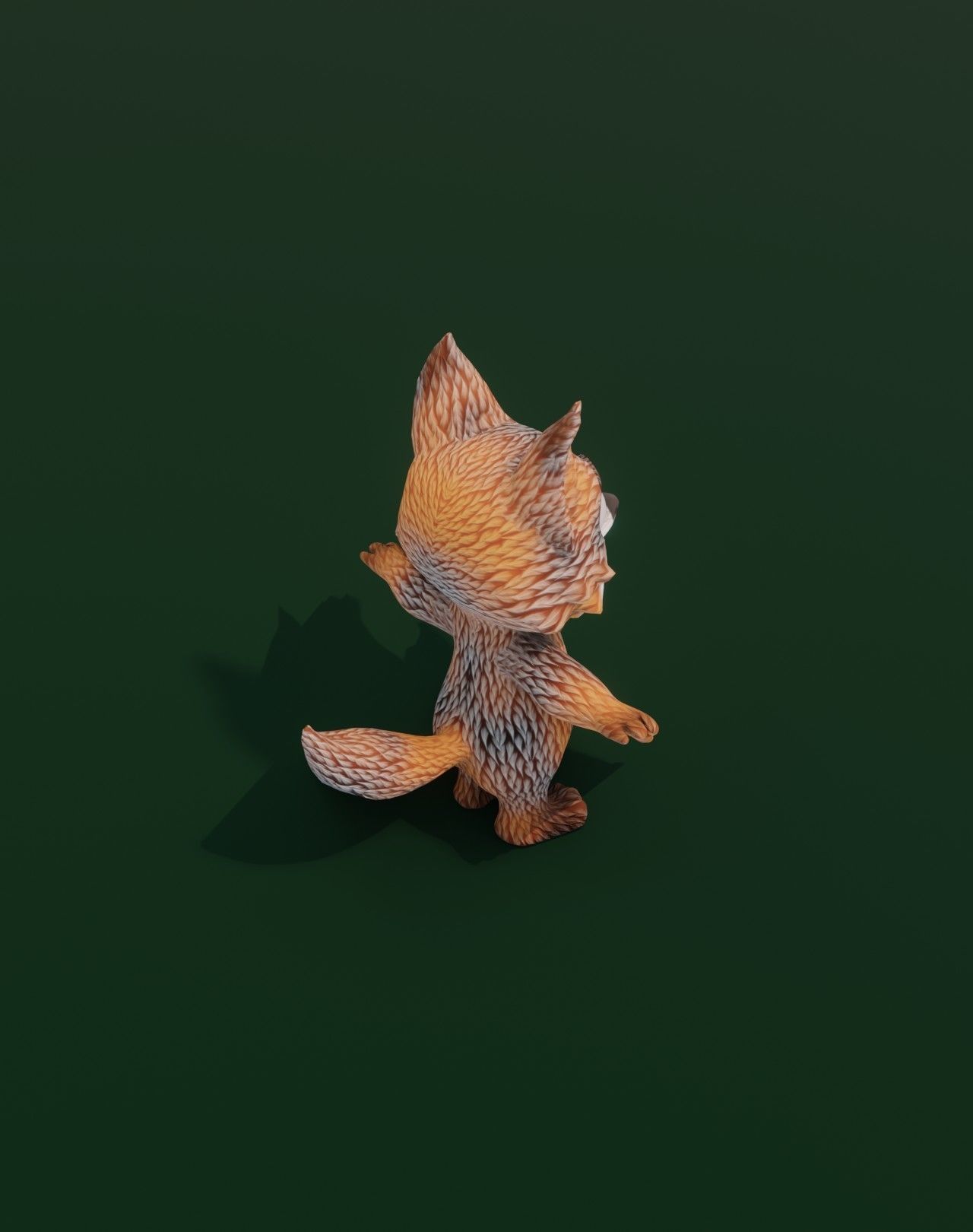 Cartoon Fox Animated 3D Models Low-poly 3D model_73