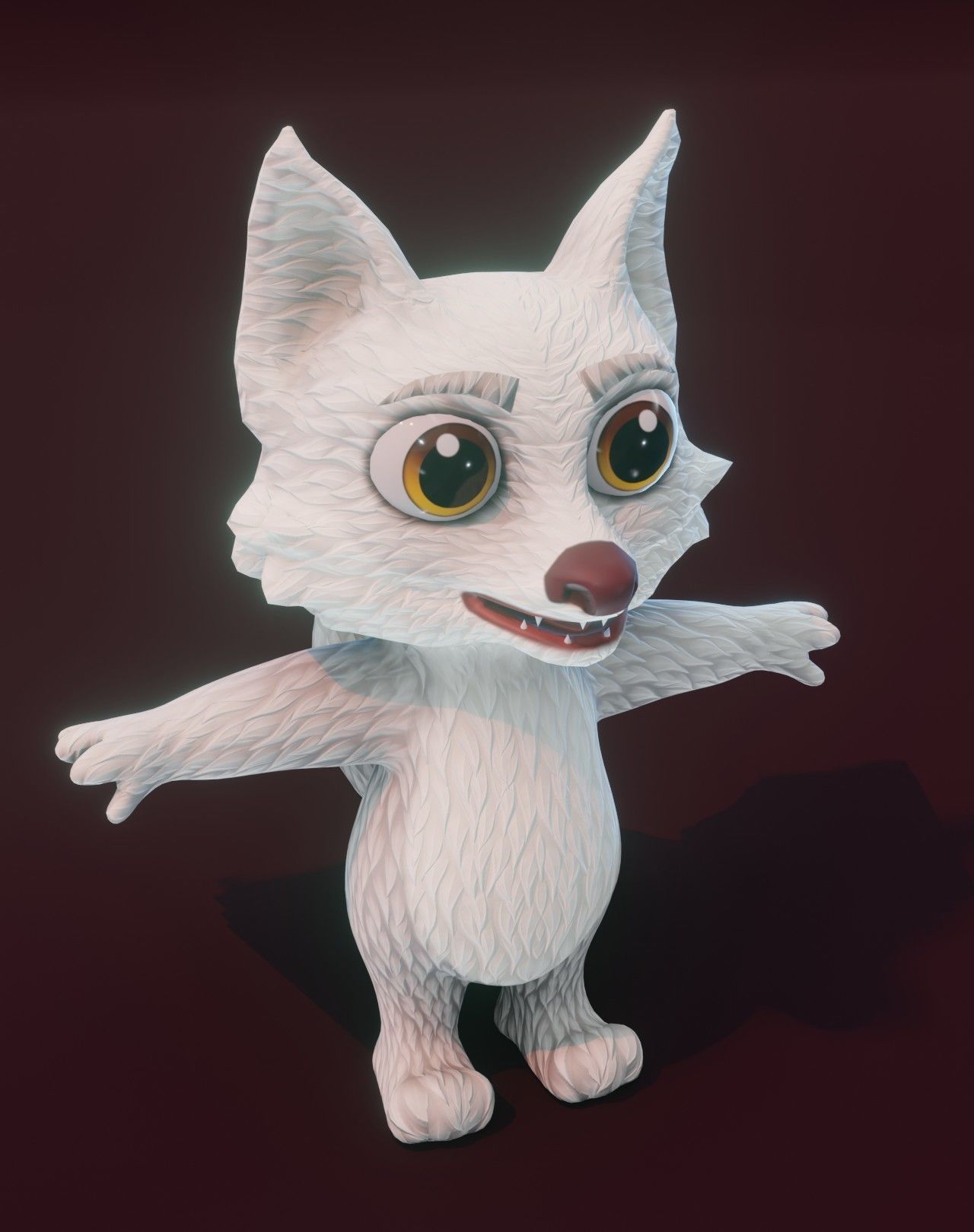 Cartoon Fox Animated 3D Models Low-poly 3D model_41