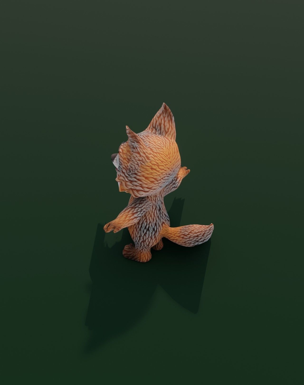 Cartoon Fox Animated 3D Models Low-poly 3D model_71