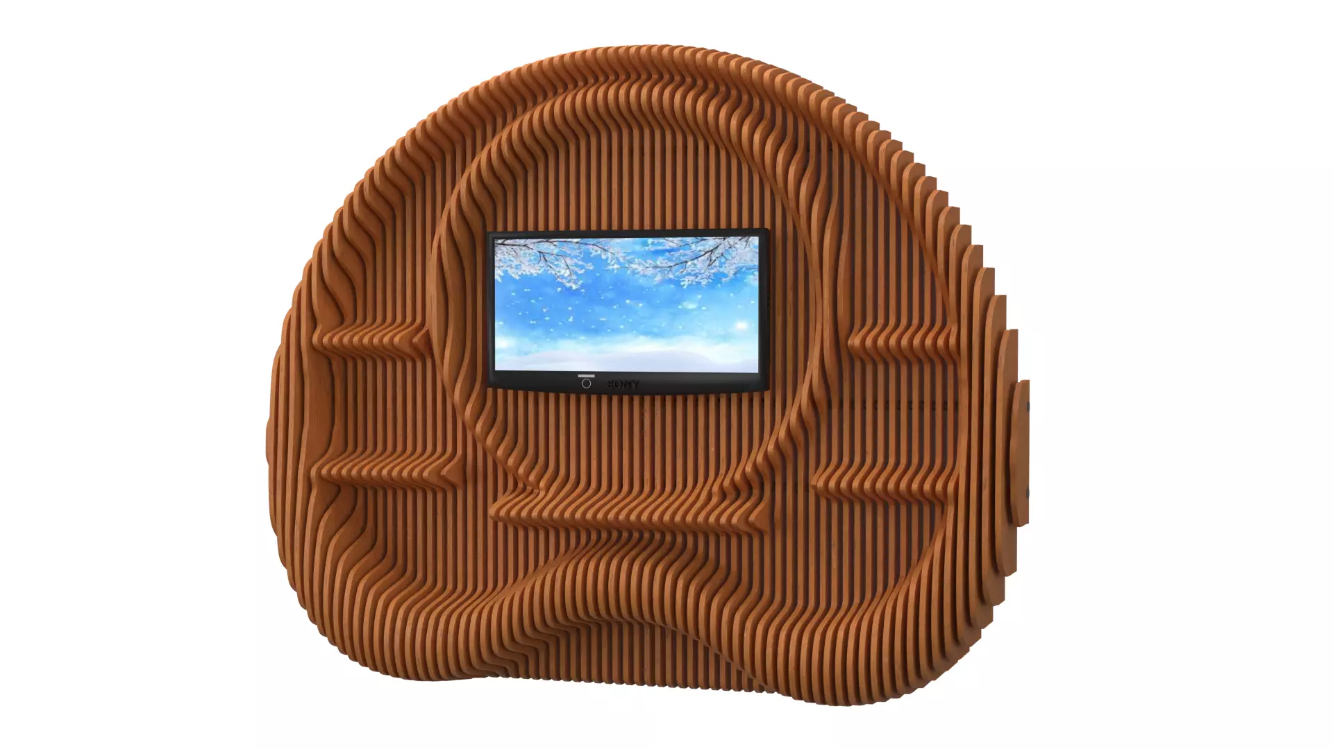 Parametric wall TV 3D model 10 3D model
