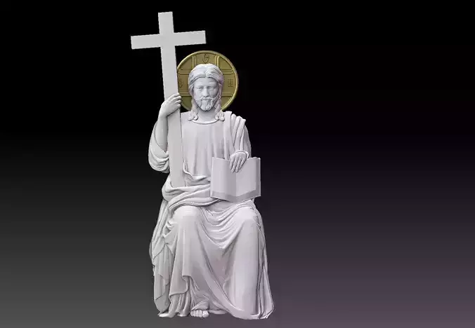 Jesus  Christ enthroned  cnc