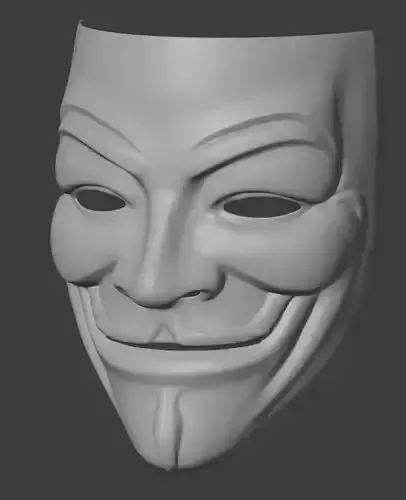 Guy Fawkes Mask 3D print model