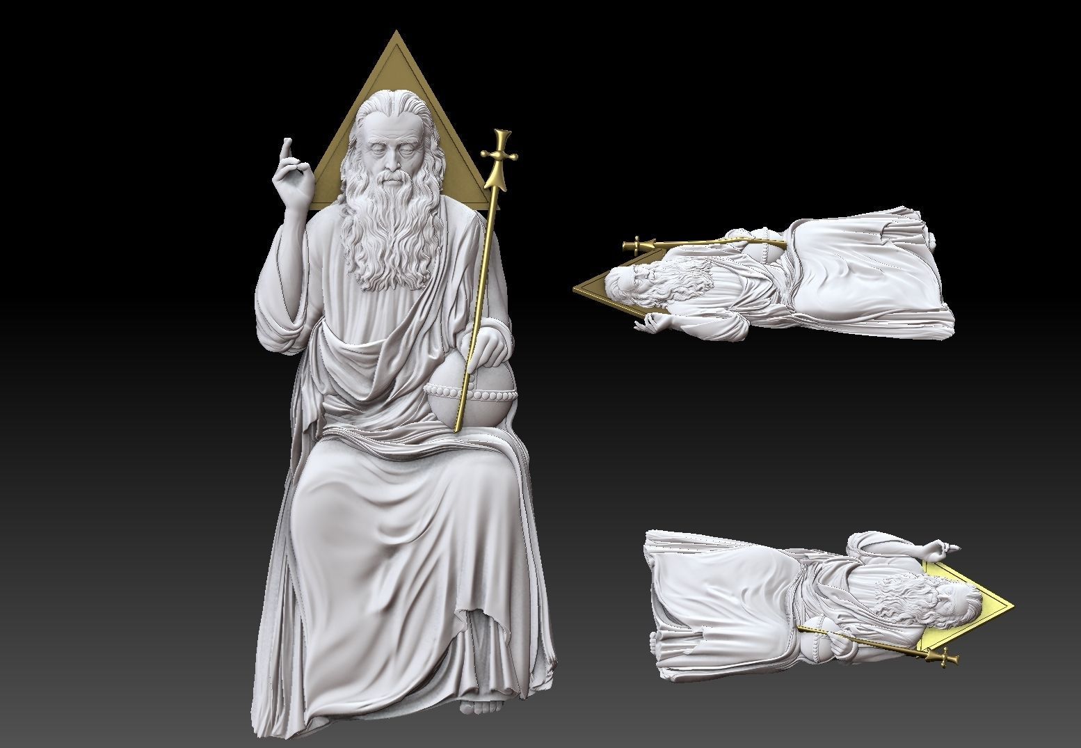 christian god 3D print model_3