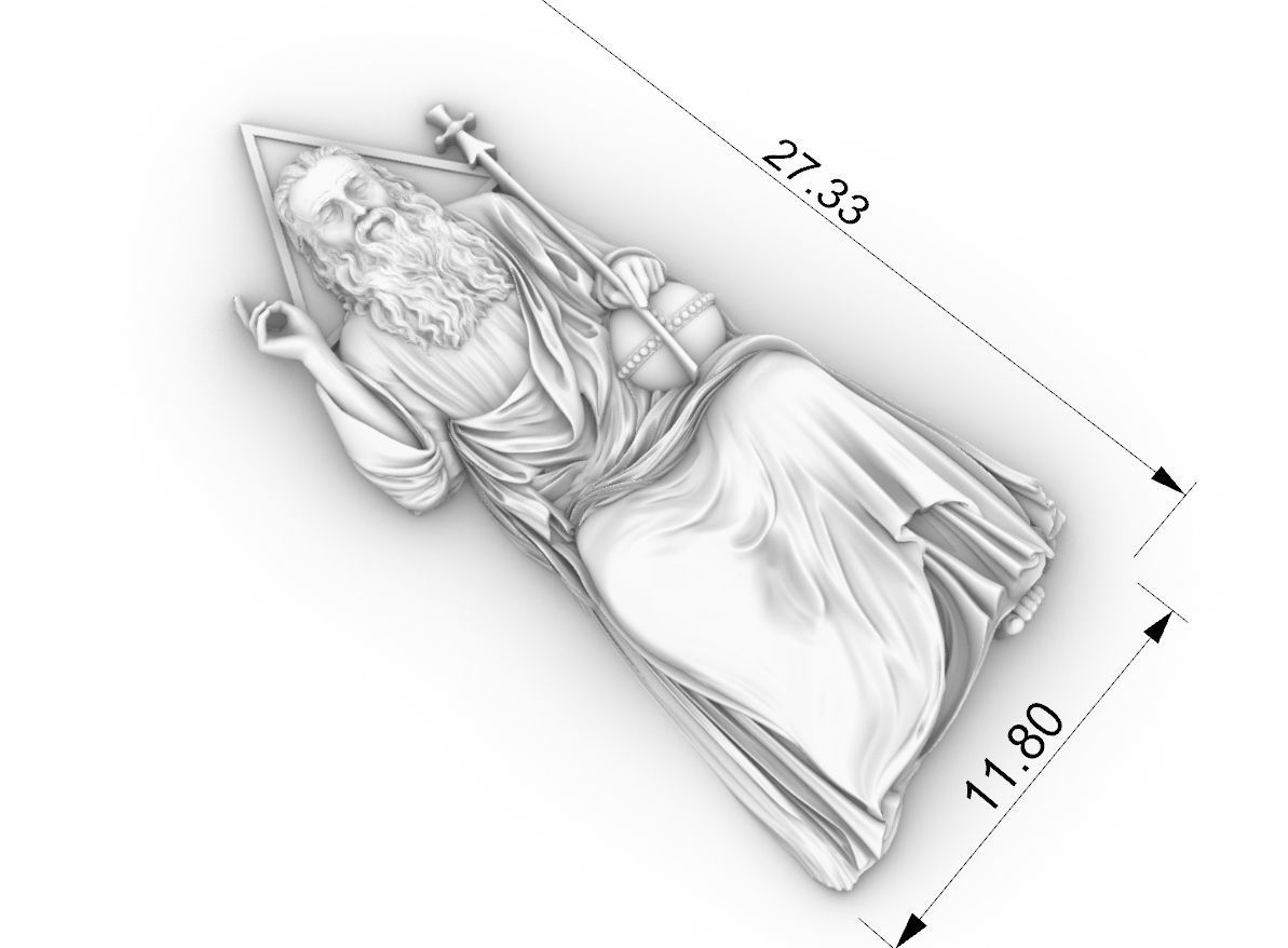 christian god 3D print model_2