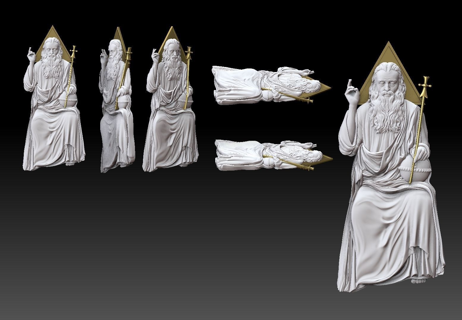 christian god 3D print model_5
