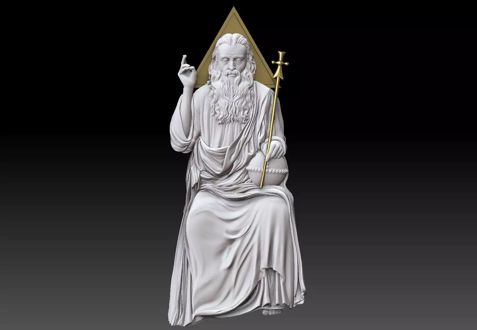 christian god 3D print model_0