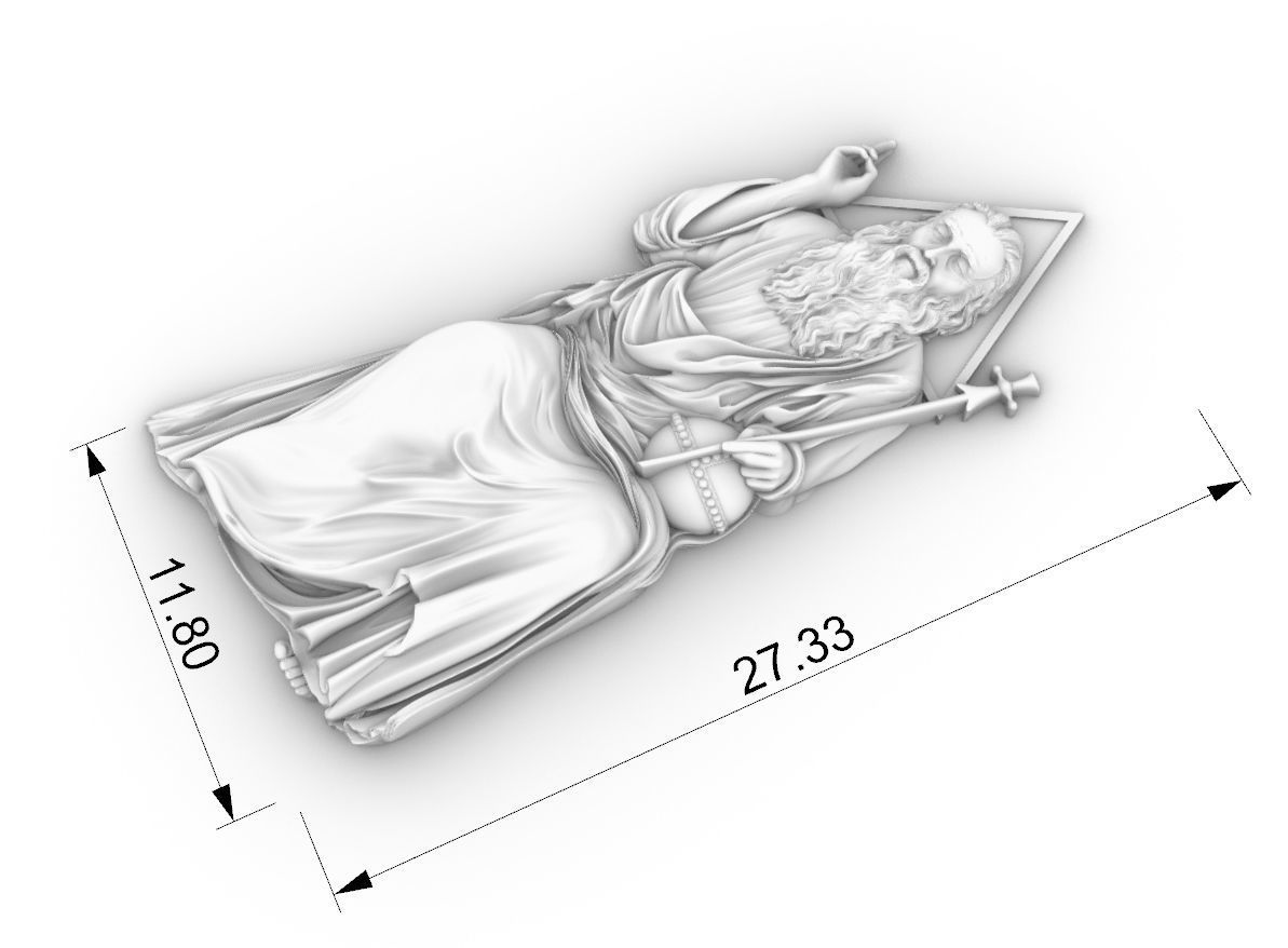 christian god 3D print model_9