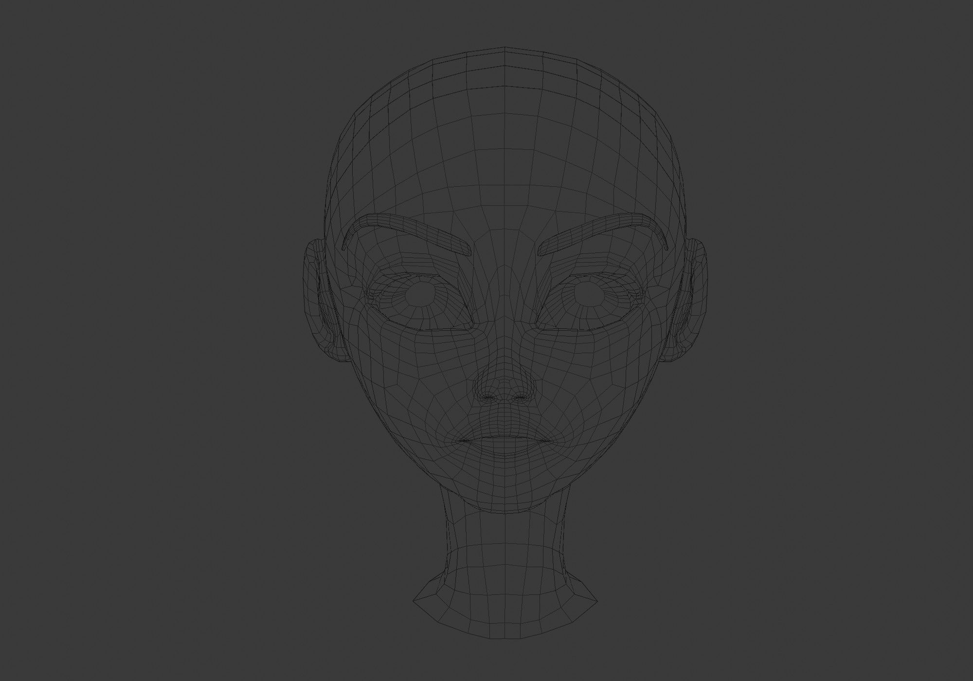 simple short hairstyle  3D model_5