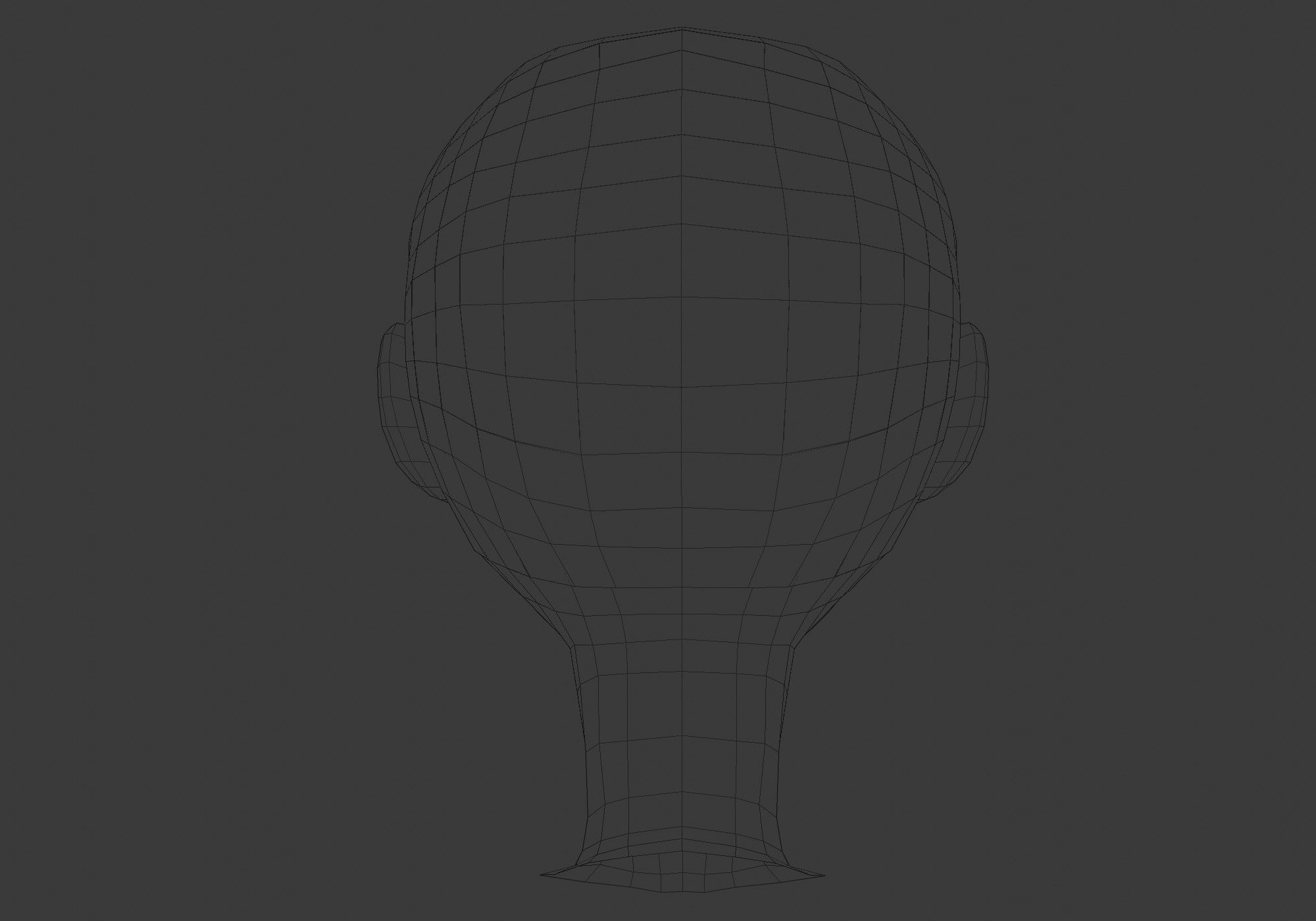 simple short hairstyle  3D model_9