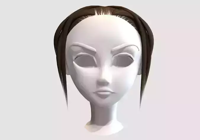 pretty anime hairstyle 