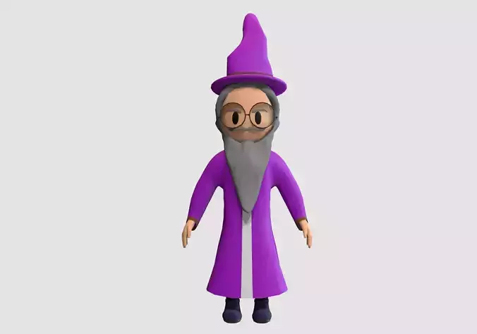 male cartoon wizard 