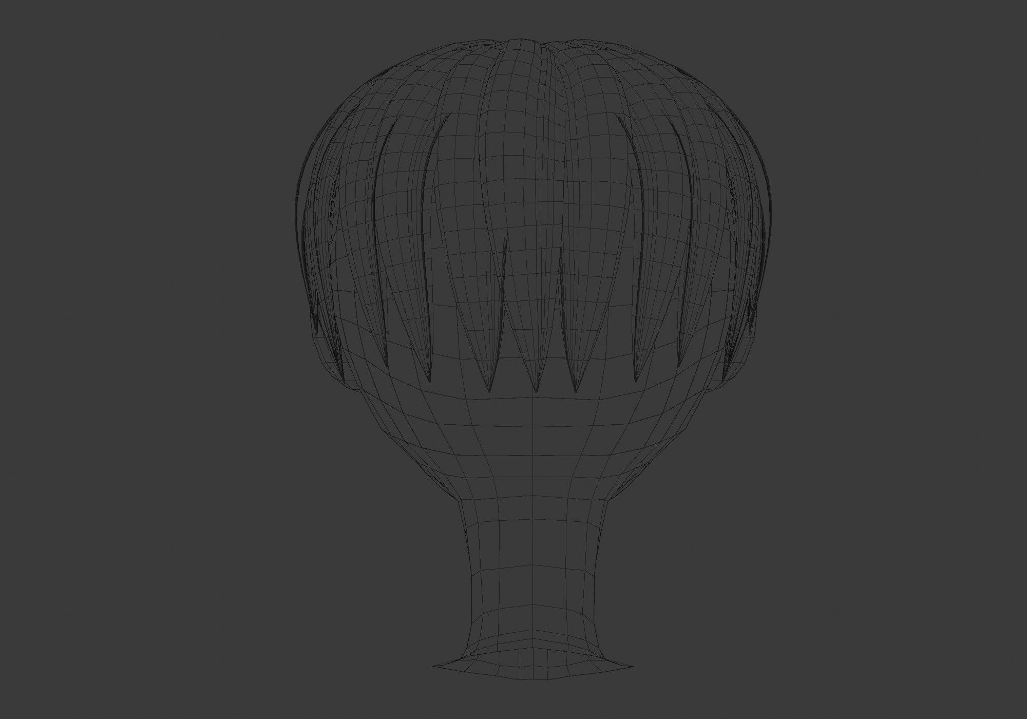 Curtains Bangs hairstyle 3D model_9