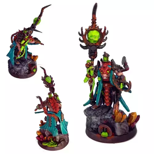 Ratkin Supreme Warlock Fantasy Resin Miniature 3D print model