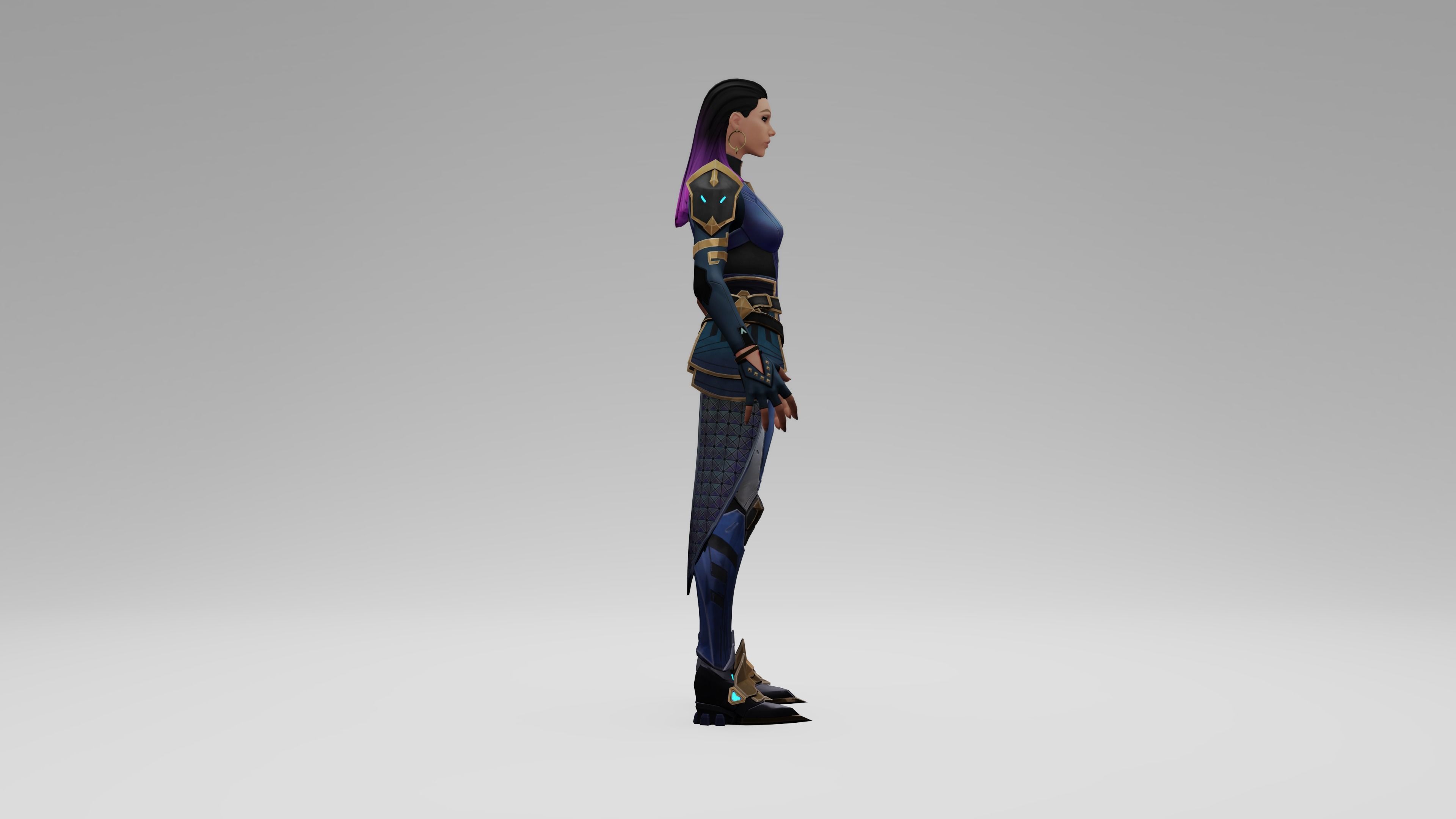 Valorant Reyna Low-poly 3D model_4
