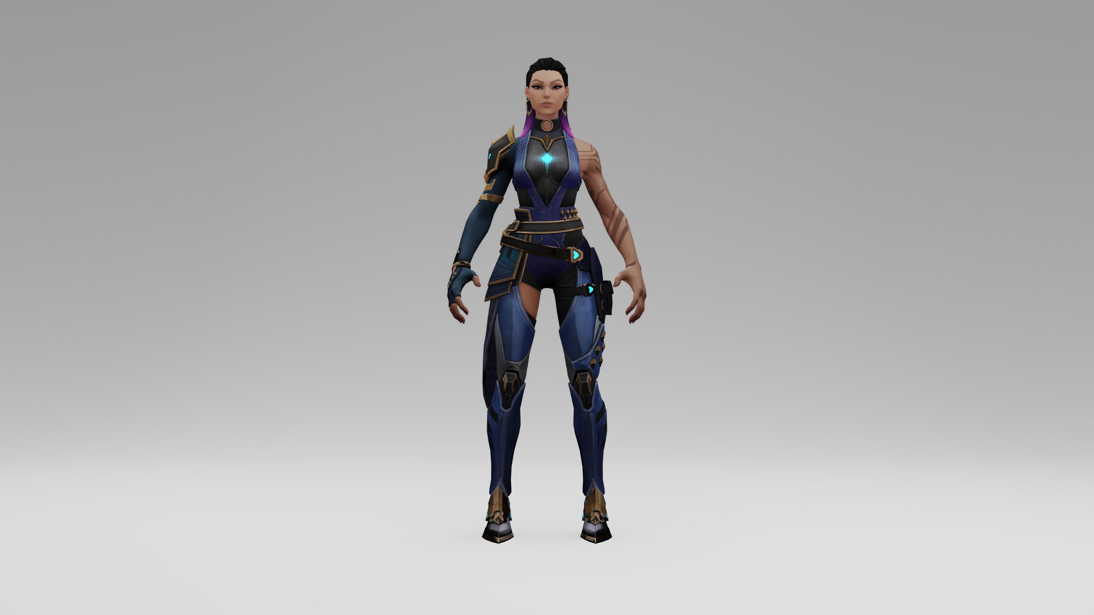 Valorant Reyna Low-poly 3D model_1