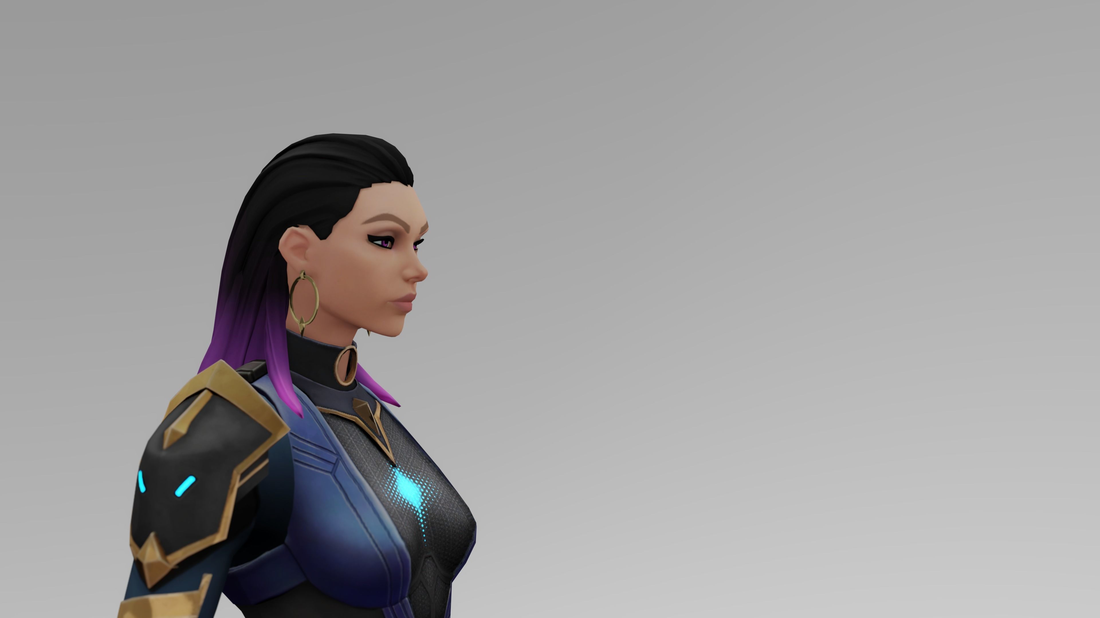 Valorant Reyna Low-poly 3D model_5