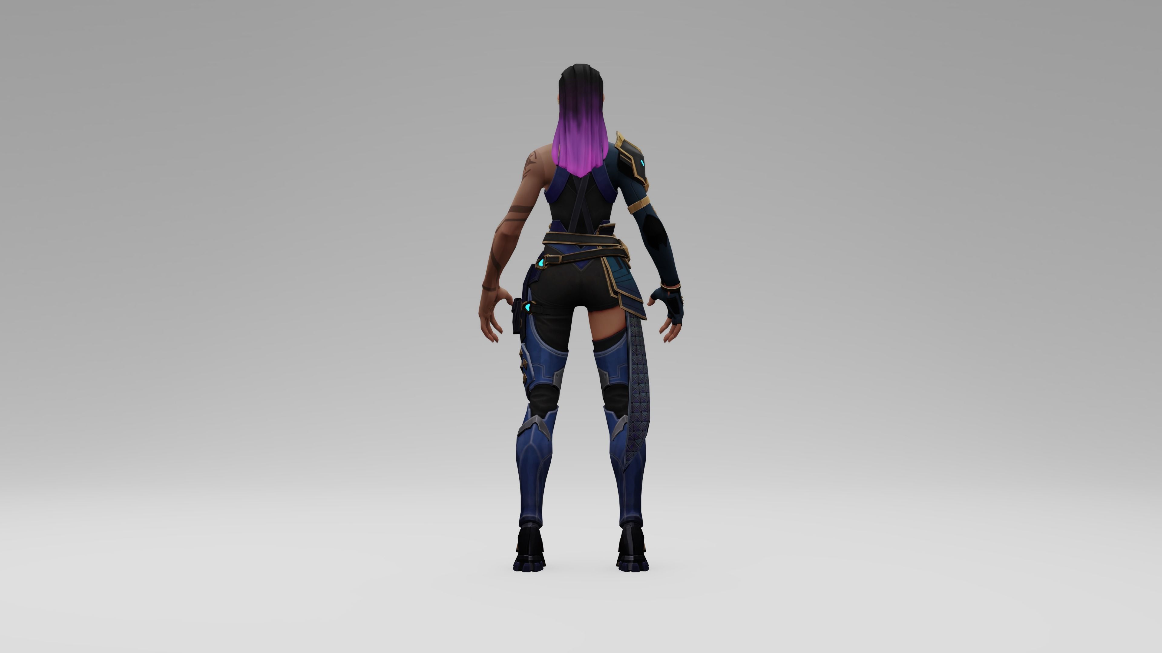 Valorant Reyna Low-poly 3D model_2