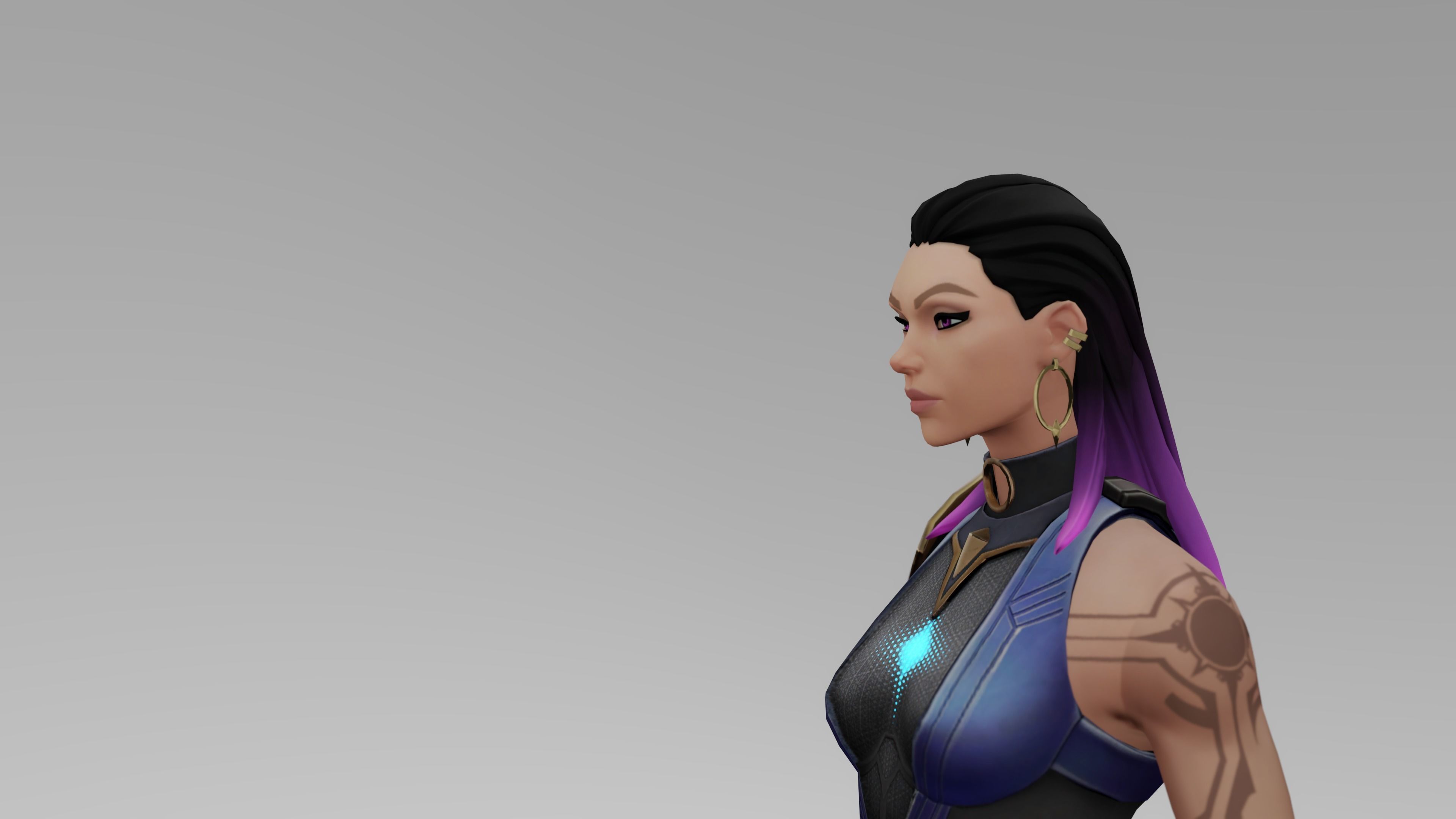 Valorant Reyna Low-poly 3D model_6