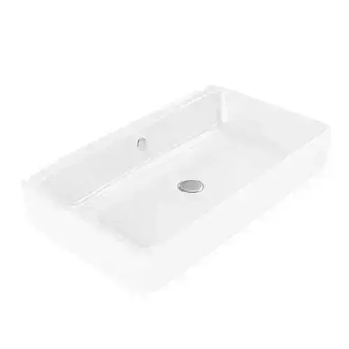 White Washbasin With Drain
