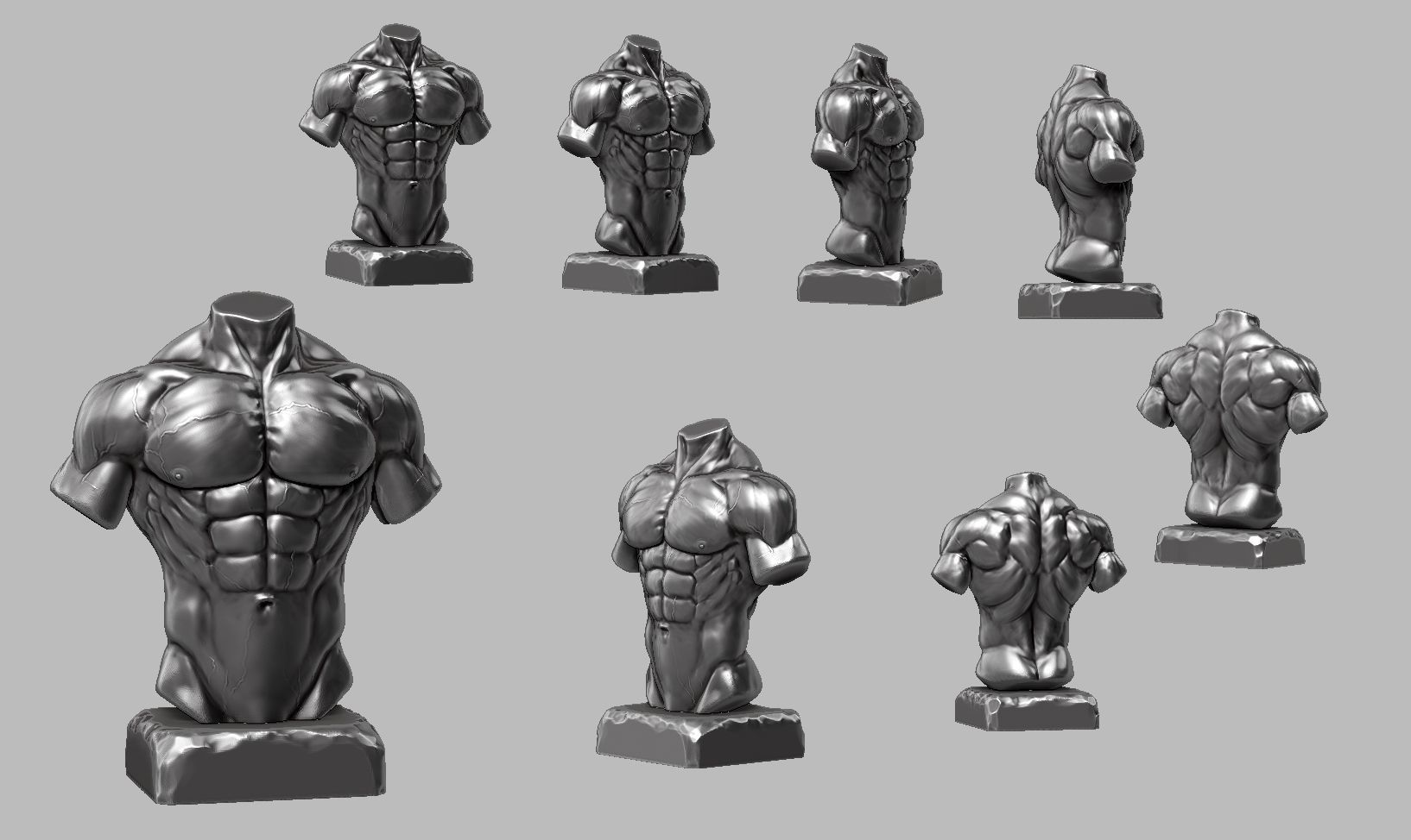 Torso a01 3d print model 3D print model_3