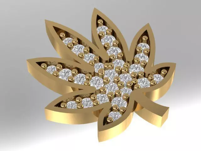 Marijuana Jewelry 3D print model