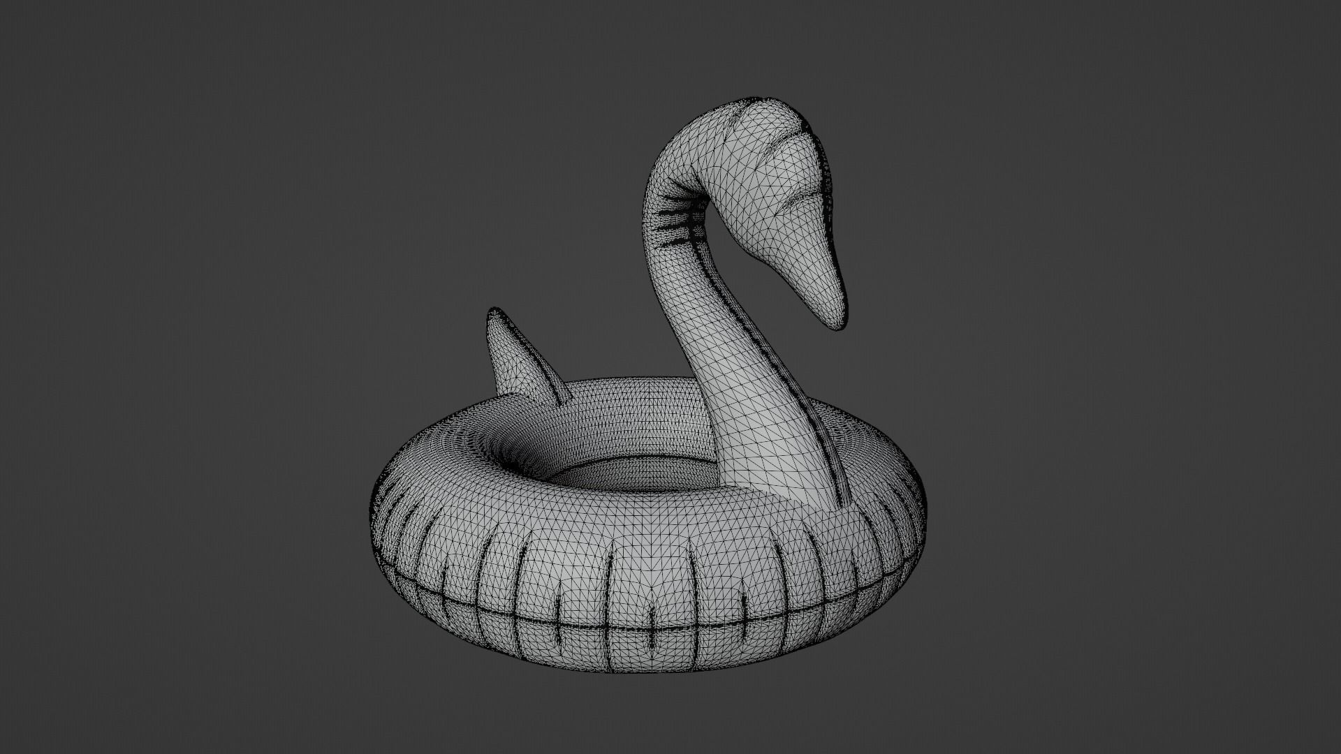 Black Swan Pool Float  3D model_17