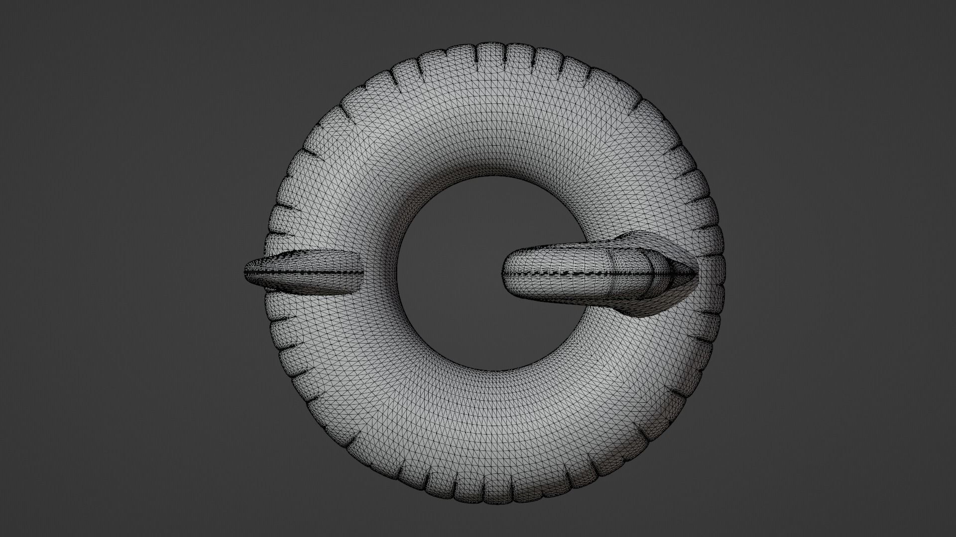 Black Swan Pool Float  3D model_18