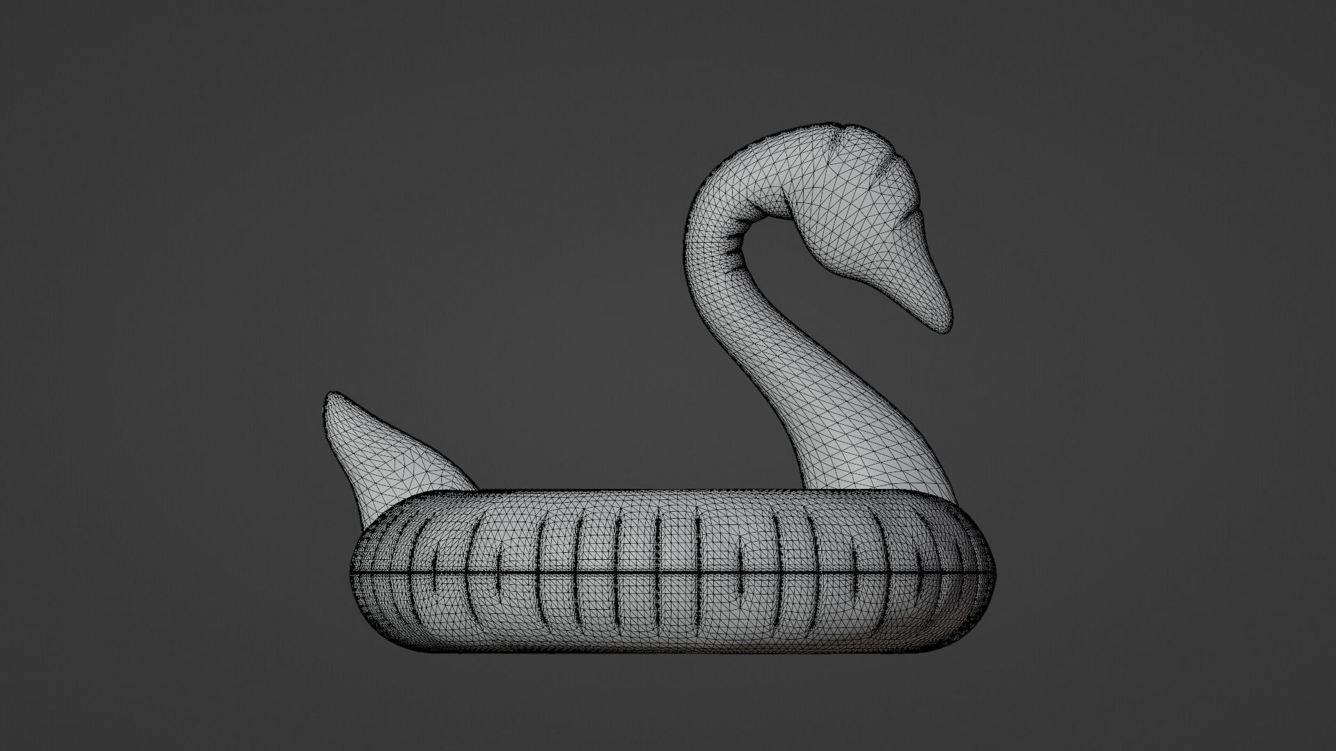 Black Swan Pool Float  3D model_16