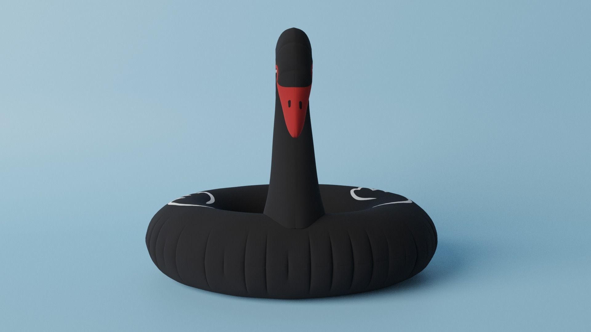 Black Swan Pool Float  3D model_6