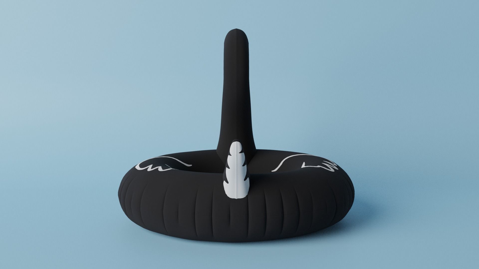 Black Swan Pool Float  3D model_9