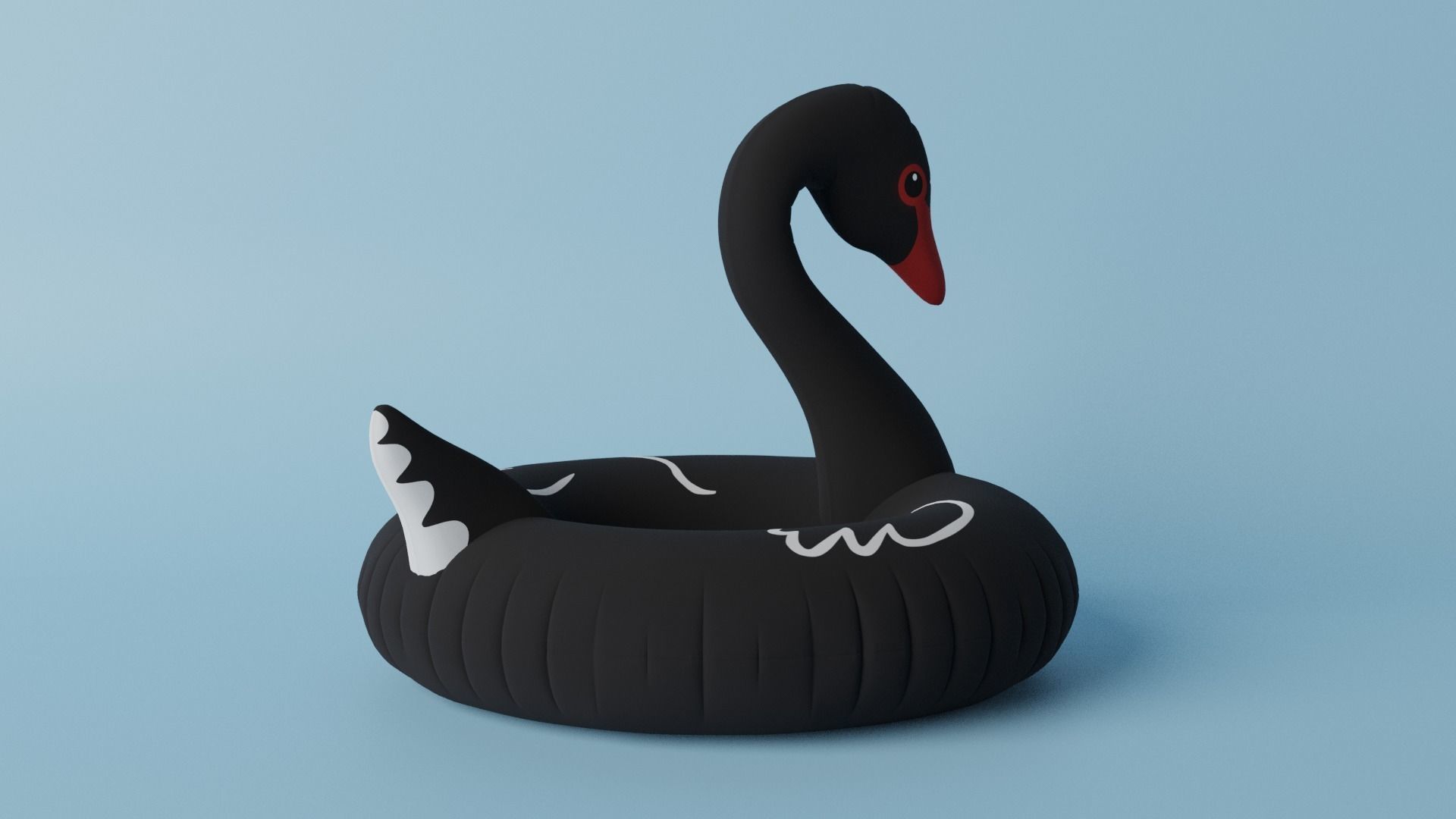 Black Swan Pool Float  3D model_14