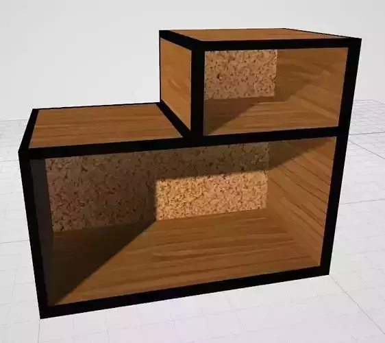 Shelf - Stand - furniture Free low-poly 3D model