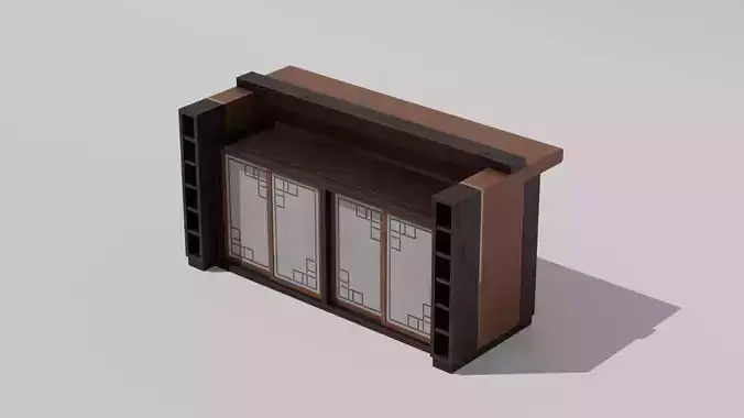 Japanese Furniture Kit - Wood Bar