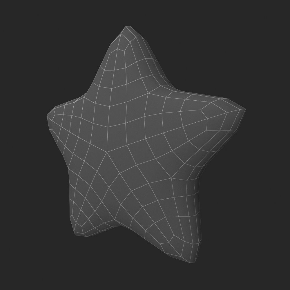 Star - Emoji Low-poly 3D model_10