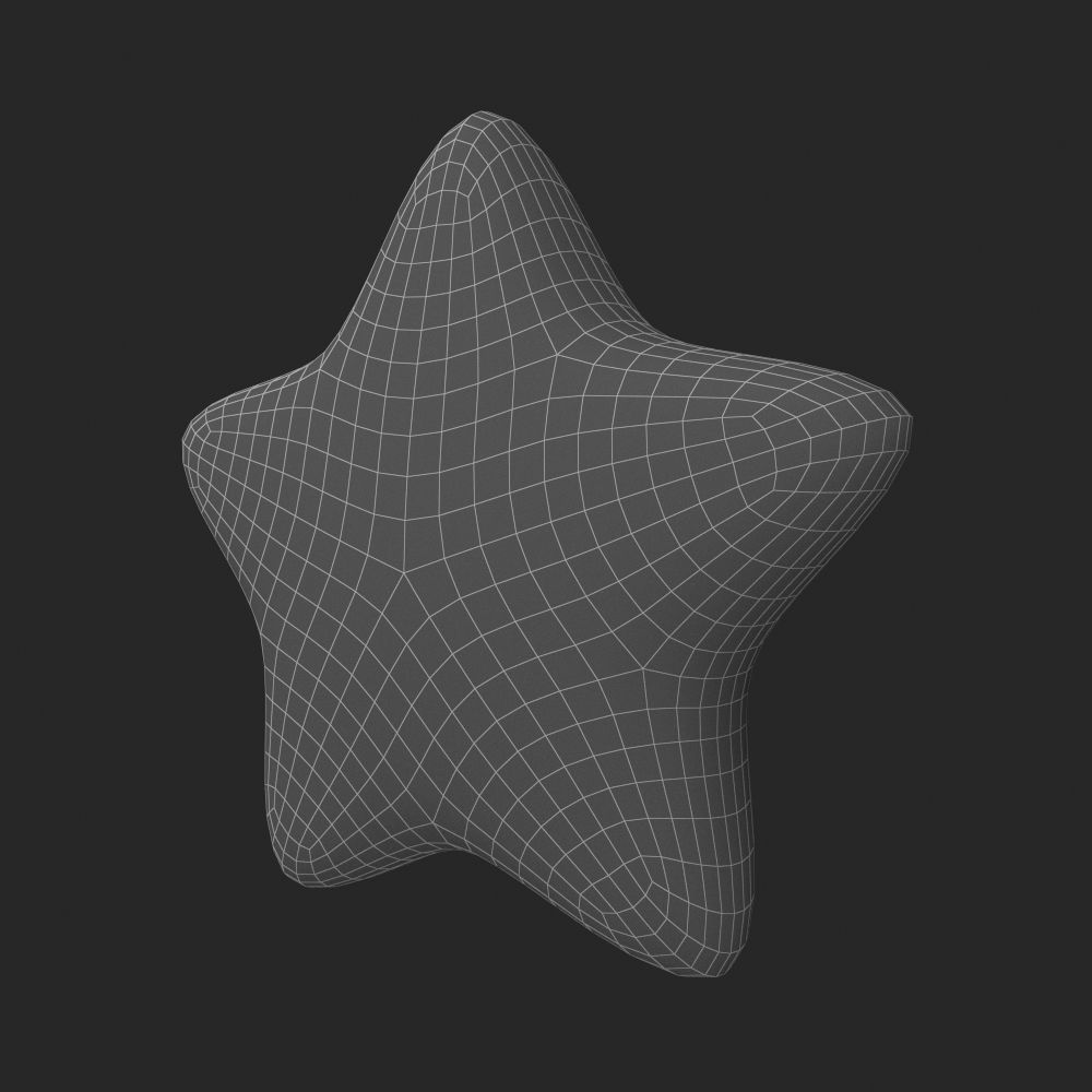 Star - Emoji Low-poly 3D model_11