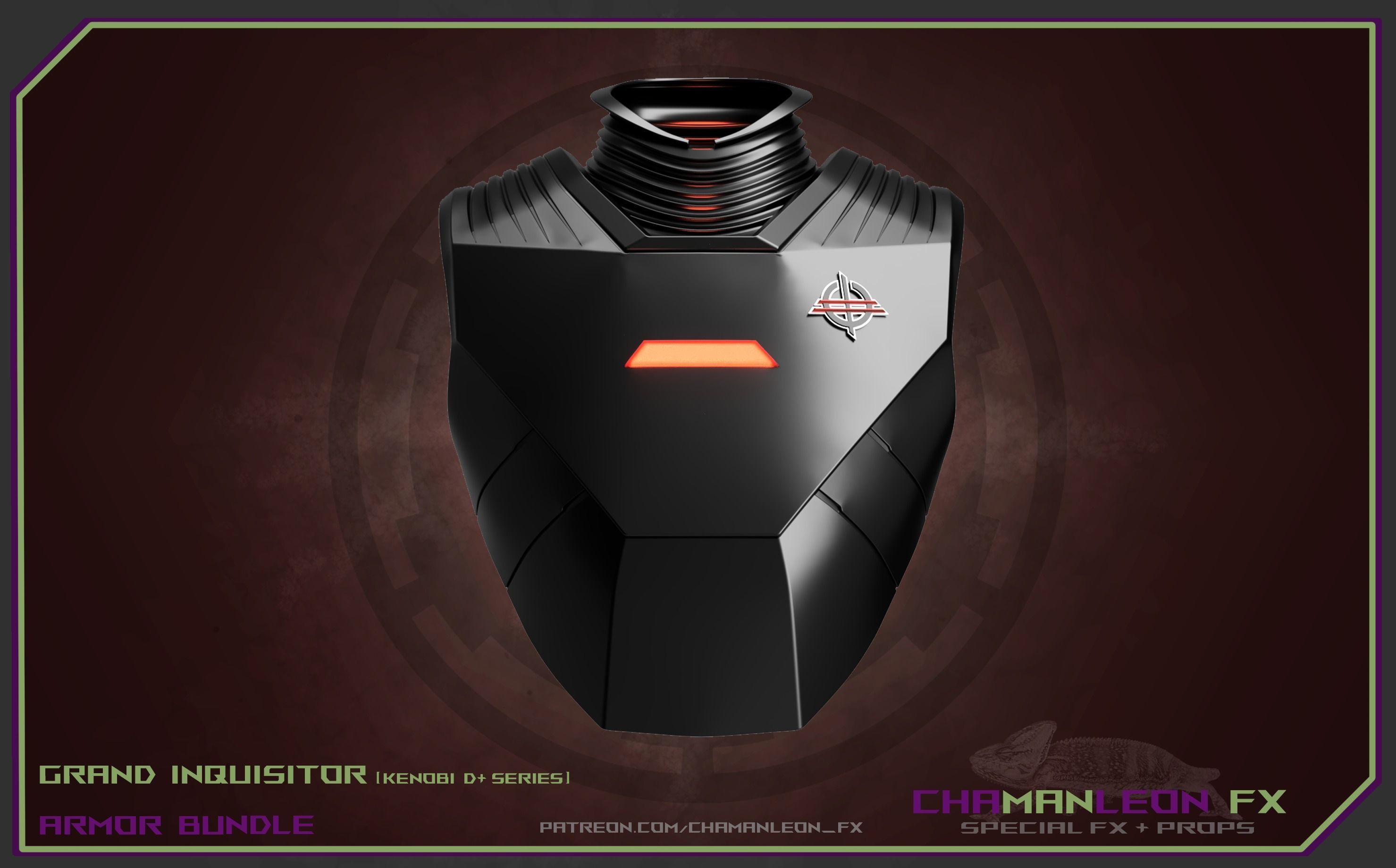 Grand Inquisitor Armor Bundle Obi Wan Kenobi Series Cosplay 3D print model_4