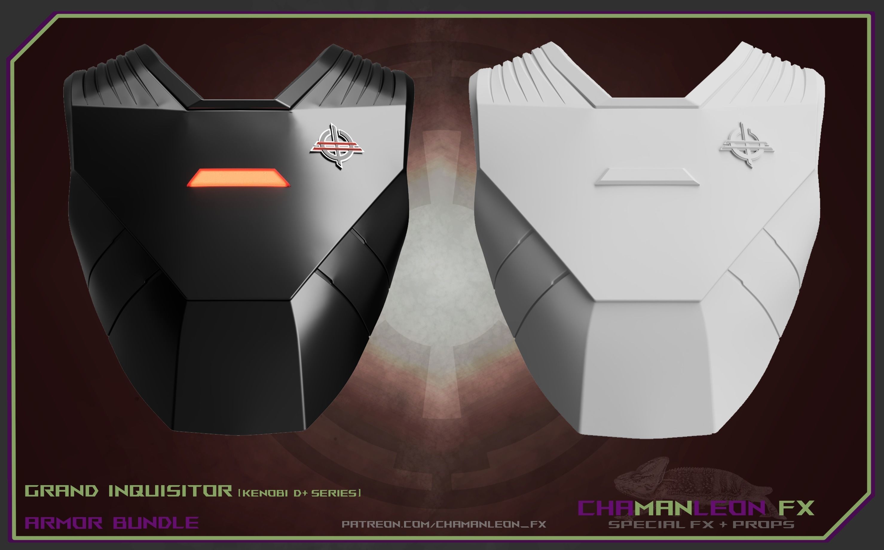 Grand Inquisitor Armor Bundle Obi Wan Kenobi Series Cosplay 3D print model_5