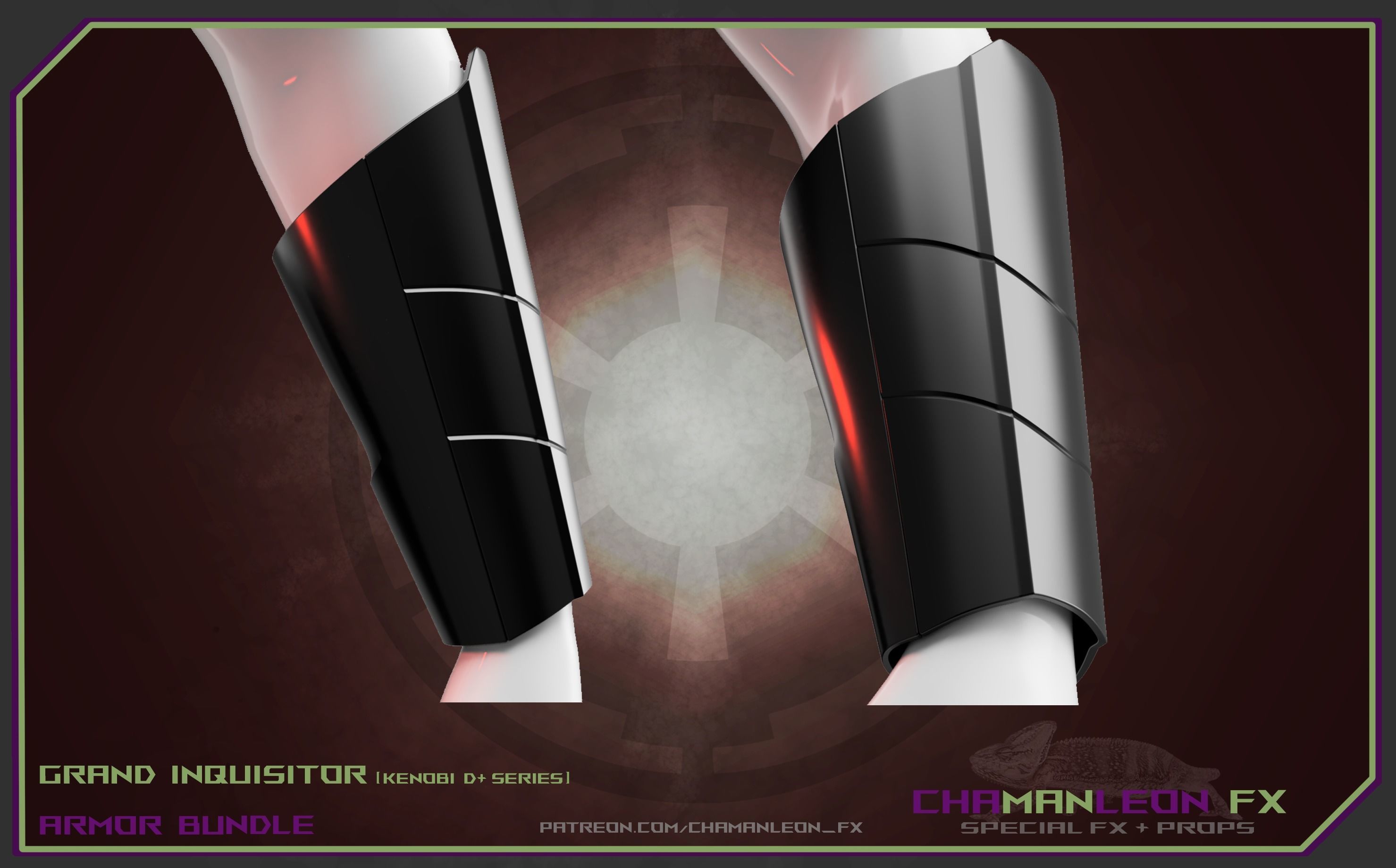 Grand Inquisitor Armor Bundle Obi Wan Kenobi Series Cosplay 3D print model_2