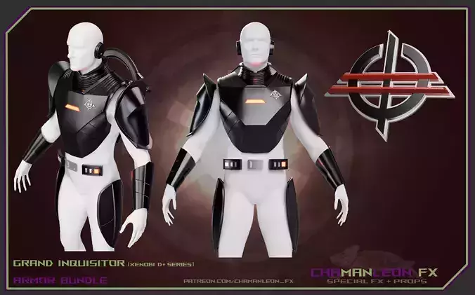 Grand Inquisitor Armor Bundle Obi Wan Kenobi Series Cosplay 3D print model