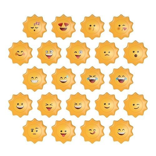 Sun Emoj V2 Low-poly 3D model