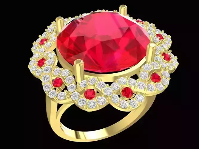 beauty asian diamond women ring 3530