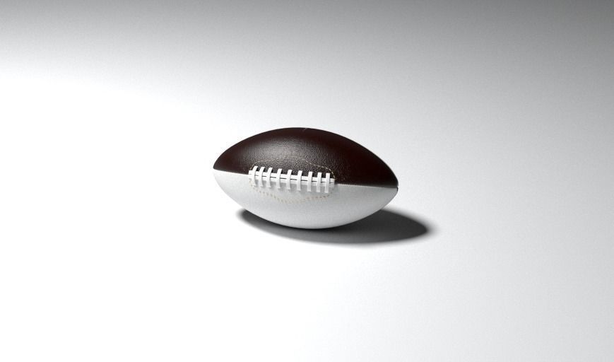 Rugby american football Free 3D model_4