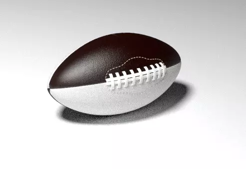 Rugby american football Free 3D model_0