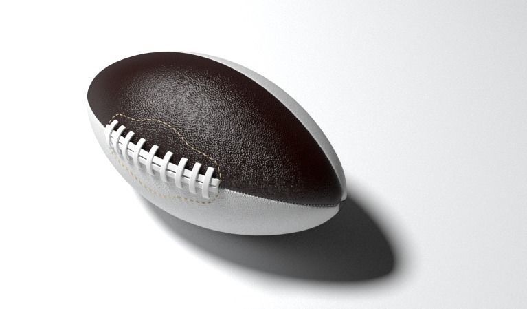 Rugby american football Free 3D model_2