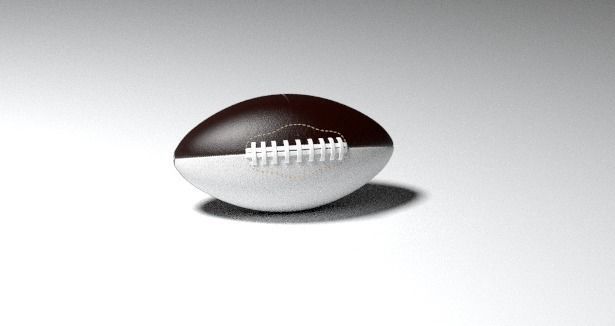 Rugby american football Free 3D model_1
