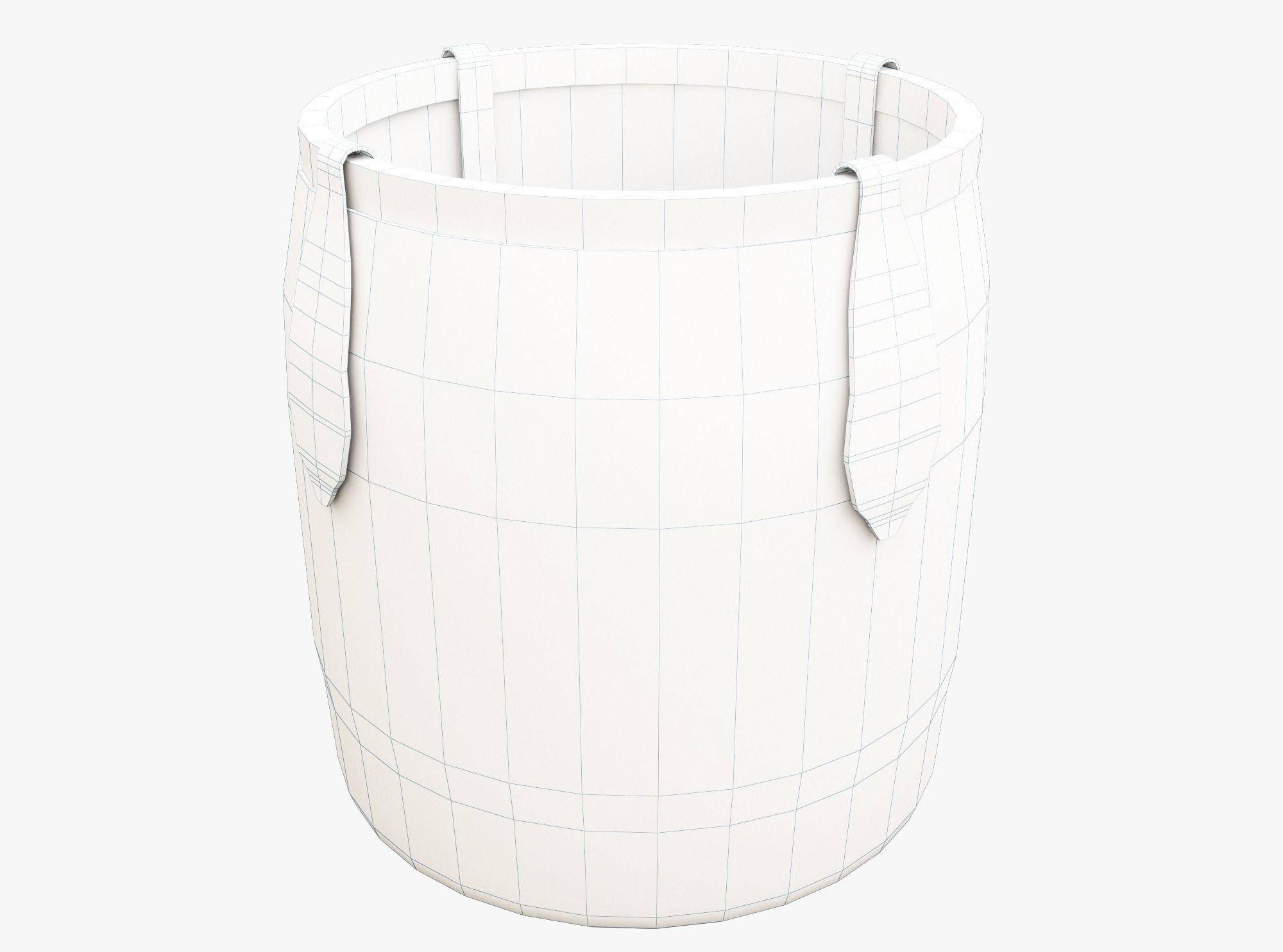 Wooden Aged Medieval Low-poly 3D model_3