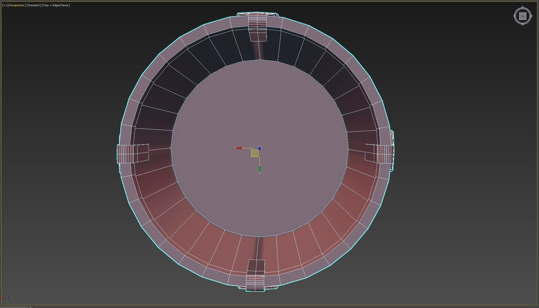 Wooden Aged Medieval Low-poly 3D model_5
